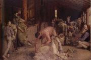 Tom roberts Shearing the rams France oil painting artist